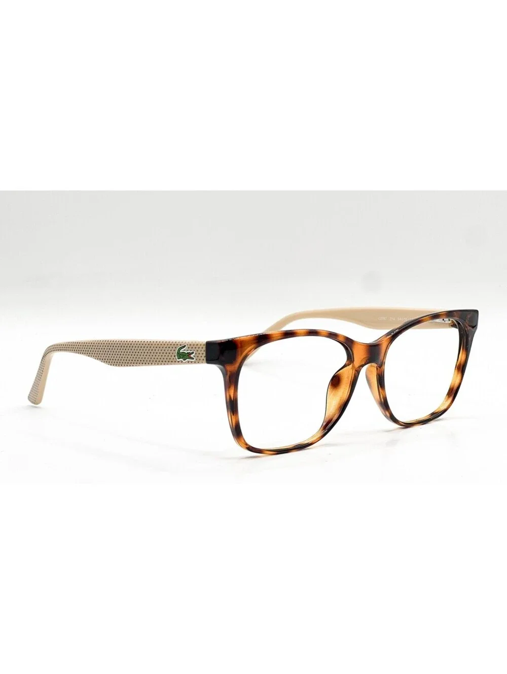 Lacoste L2767 214 Polished Havana Rectangle Authentic Eyeglass Frames 54-16
